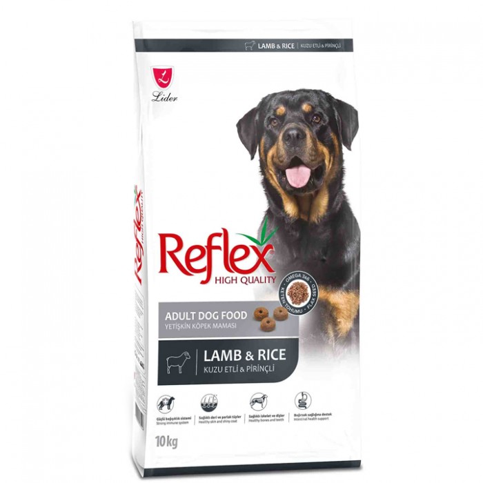 Reflex Kuzu Etli & Pirinçli Yetişkin Köpek Maması 10 KG