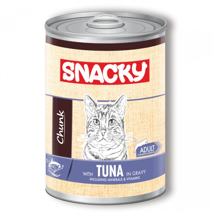 Snacky Parça Balıklı Yetişkin Kedi Konservesi 400g