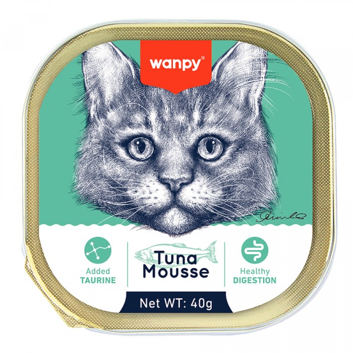 Wanpy Alutray Ton Balıklı Kedi Yaş Maması 40g (6'lı)