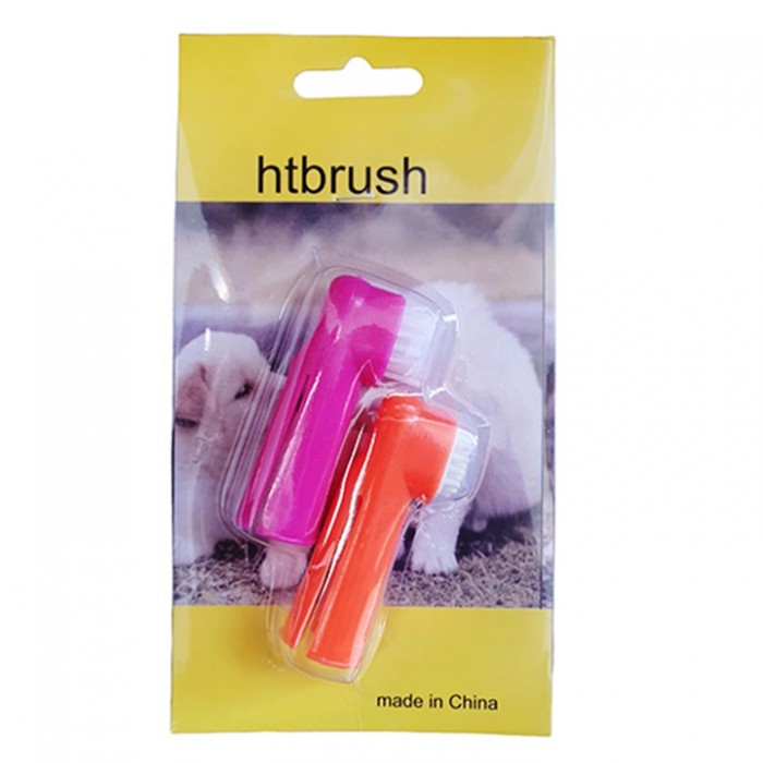 HTBrush Kedi-Köpek Parmak Diş Fırçası 2'li