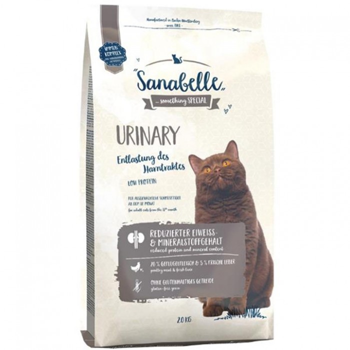 Sanabelle Urinary Glutensiz İdrar Yolu Sağlığı İçin Yetişkin Kedi Maması 2 KG