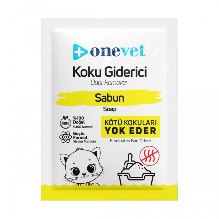 OneVet Soap Breeze Sabun Kokulu Kedi Kumu Koku Giderici 25 Gr