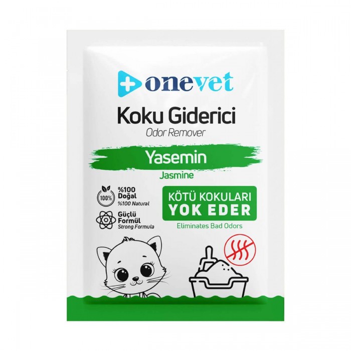 OneVet Jasmine Yasemin Kokulu Kedi Kumu Koku Giderici 25 Gr