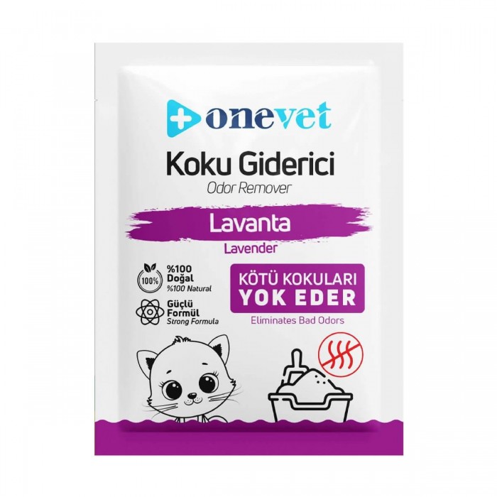 OneVet Lavender Lavanta Kokulu Kedi Kumu Koku Giderici 25 Gr