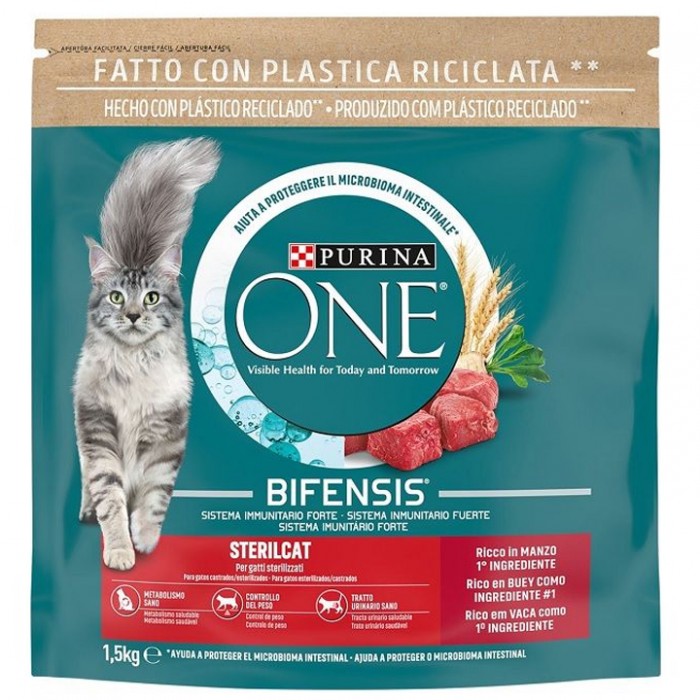 Purina One Sığır Etli Kısırlaştırılmış Kedi Maması 1,5kg