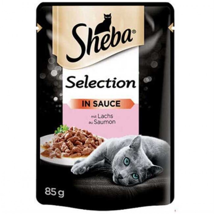 Sheba Pouch Somon Balıklı Yetişkin Kedi Konserve Maması 85 gr