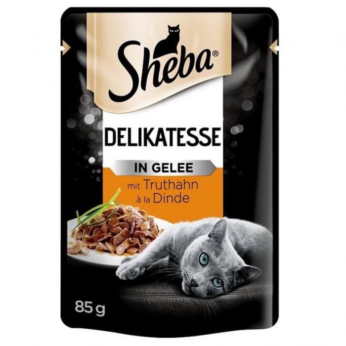 Sheba Hindi Etli Pouch Jelly Kedi Yaş Maması 85 Gr