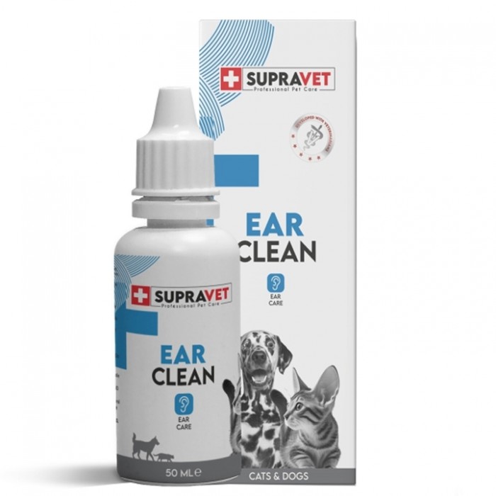 Supravet Ear Clean Kedi Köpek Kulak Temizleme Solüsyonu 50 Ml