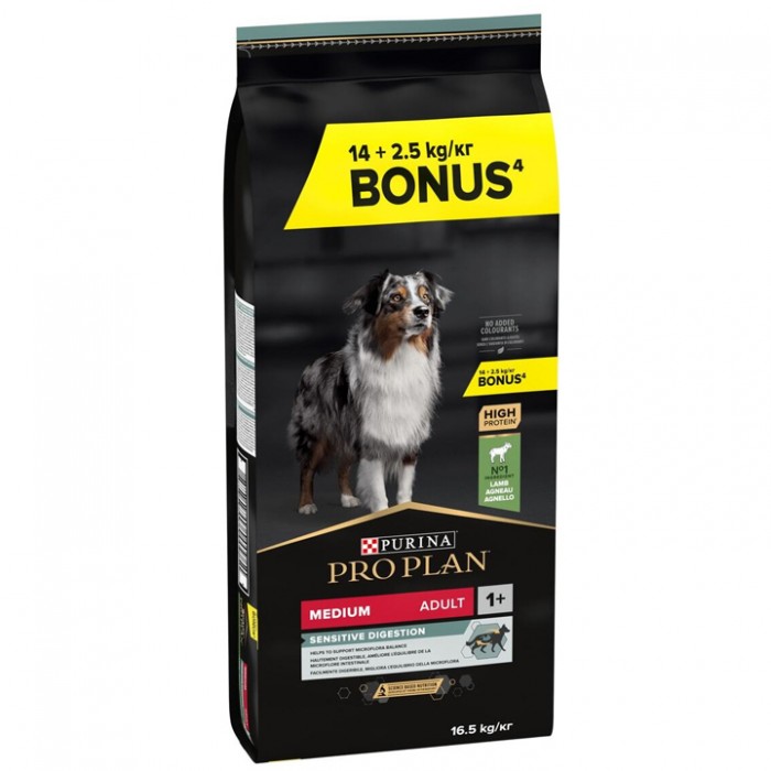 Pro Plan Adult Digestion Kuzulu Pirinçli Yetişkin Köpek Maması 14+2,5KG (Bonus Paket)
