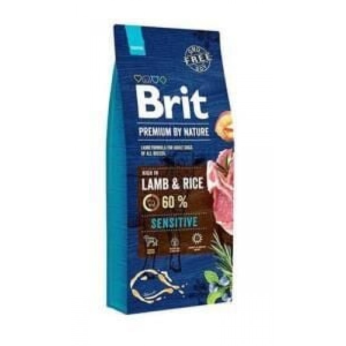 Brit Premium Sensitive Kuzu Etli Yetişkin Köpek Maması 8KG