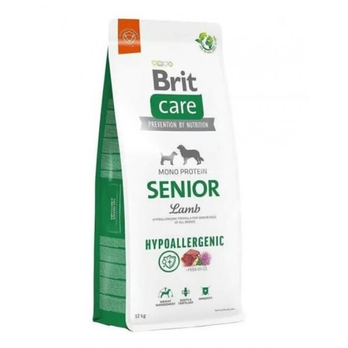 Brit Care Hypo-Allergenic Kuzu&Pirinçli Tüm Irklar İçin Yaşlı Köpek Maması 12KG