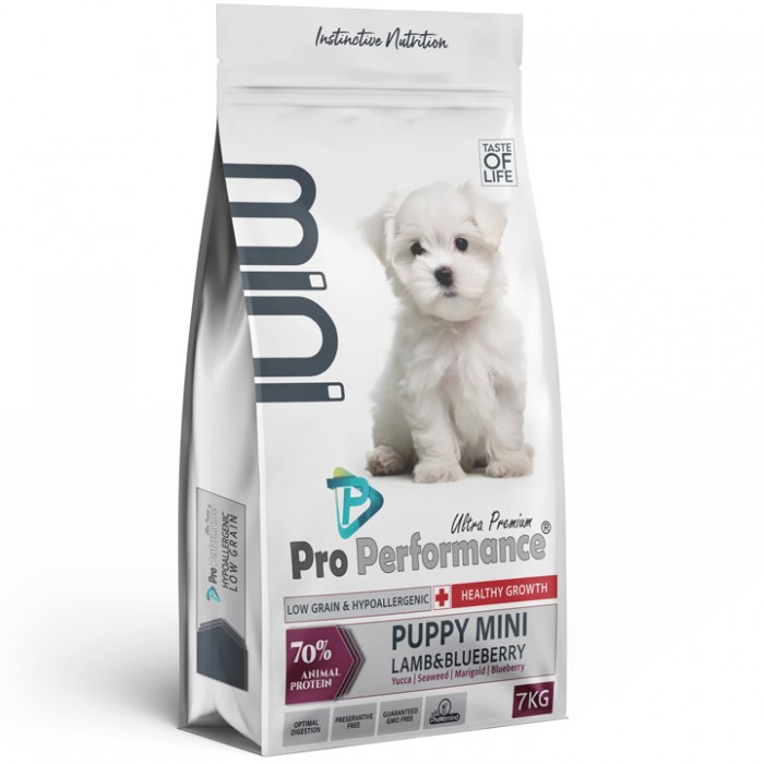 Pro Performance Ultra Premium Mini Puppy Kuzulu & Yabanmersinli Küçük Irk Yavru Köpek Maması 7KG