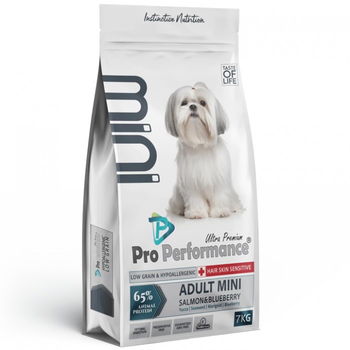 Pro Performance Ultra Premium Mini Somonlu & Yabanmersinli Küçük Irk Yetişkin Köpek Maması 7KG