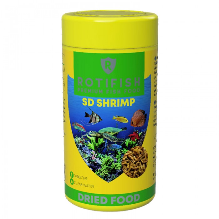 Rotifish Sd Shrimp Kurutulmuş Karides Balık ve Kaplumbağa Yemi 100 ml