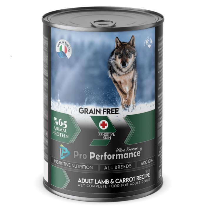 Pro Performance Ultra Premium Tahılsız Kuzulu Yetişkin Köpek Konservesi (Ezme) 400gr