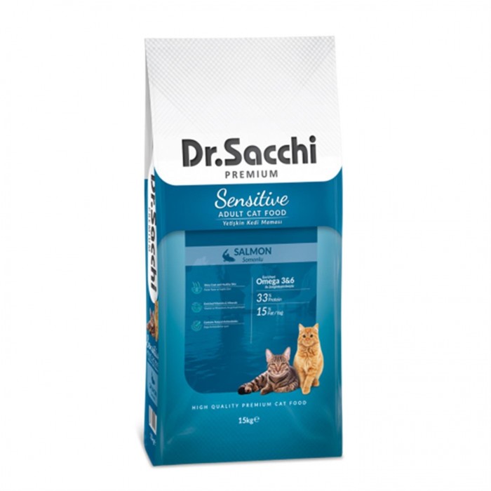 Dr.Sacchi Premium Sensitive Salmon Yetişkin Kedi Maması 15 kg