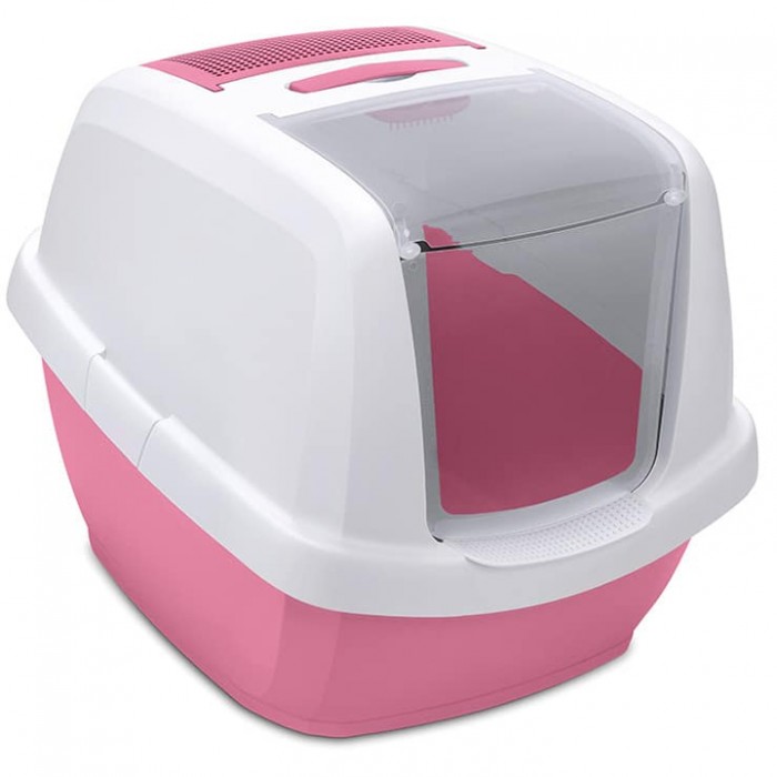 Imac Maddy Junior Kapalı Kedi Tuvaleti 57x43x41cm (Pembe)