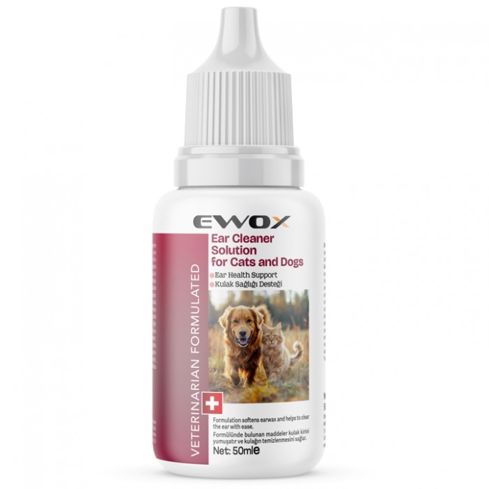 Ewox Bio Eyes Kedi ve Köpekler İçin Kulak Temizleme Solüsyonu 50ml