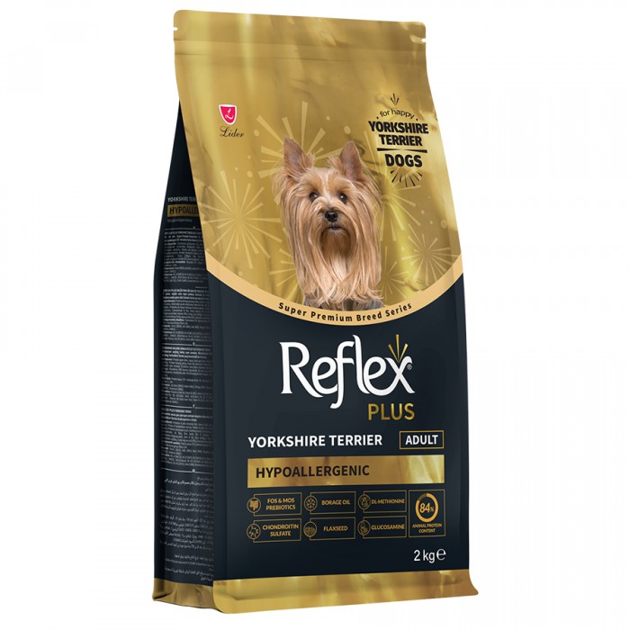 Reflex Plus Hypoallergenic Yorkshire Terrier Tavuklu Yetişkin Köpek Maması 2 Kg