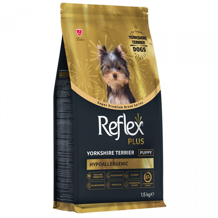 Reflex Plus Hypoallergenic Yorkshire Terrier Tavuklu Yavru Köpek Maması 1.5 Kg