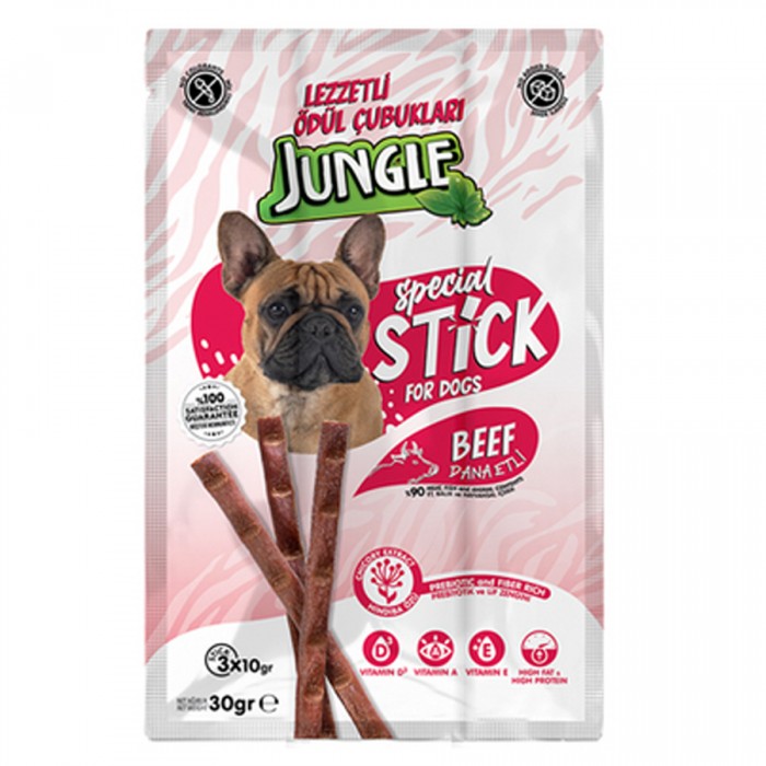 Jungle Dana Etli Stick Et Köpek Ödülü 3x10 gr