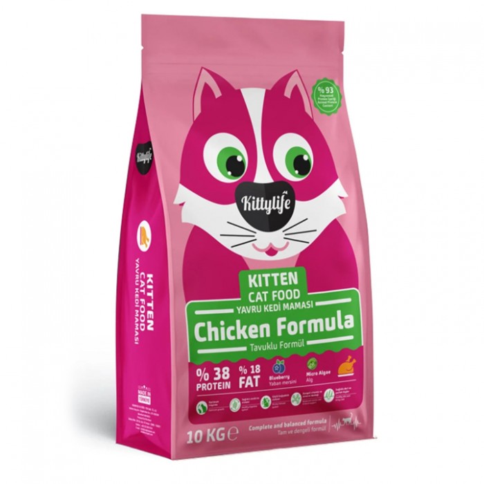 Kittylife Super Premium Tavuklu Yavru Kedi Maması 10KG