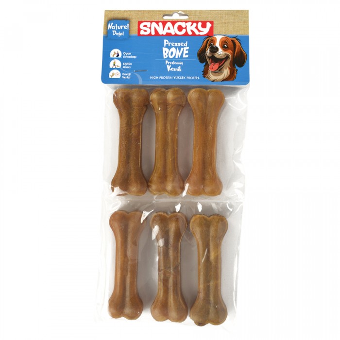 Snacky Natural Köpek Çiğneme Kemiği 6'lı (10 cm 165gr)