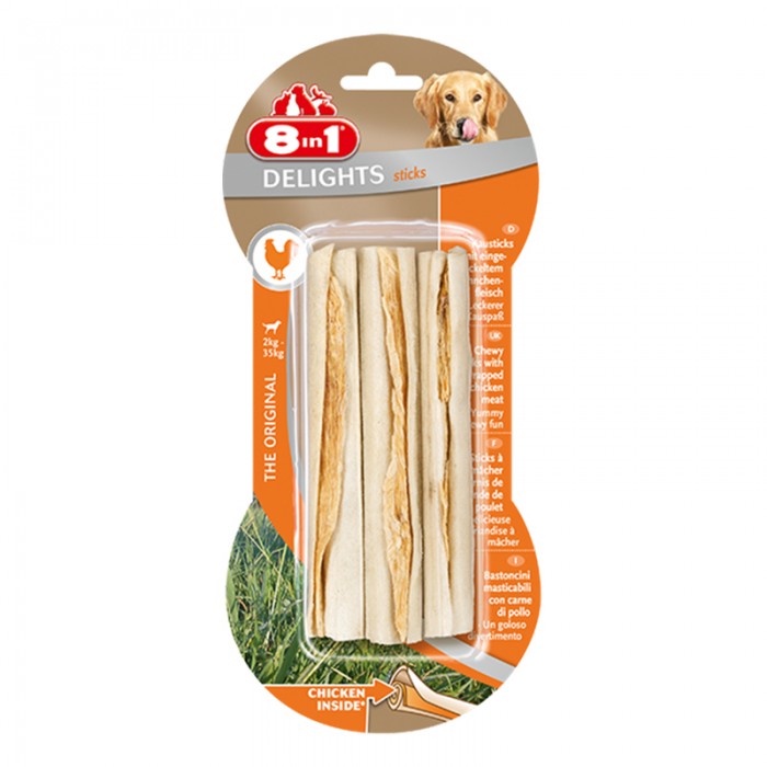 8 in 1 Delight Sticks Köpek Çiğneme Burgu Çubuk 75 gr