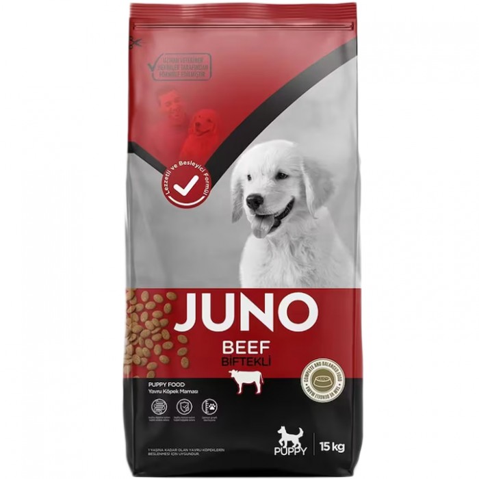 Juno Puppy Beef - Sığır Etli Yavru Köpek Maması 15KG