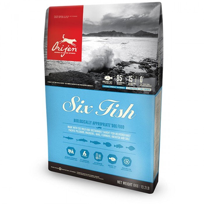 Orijen 6 Fish 6 Balıklı Tahılsız Yetişkin Köpek Maması 11,4kg