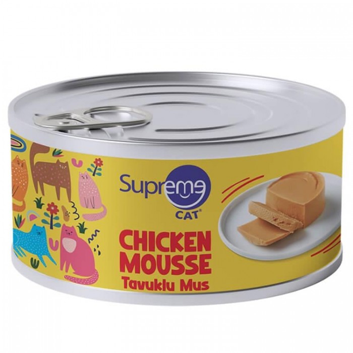 Supreme Cat Chicken Mousse - Ezme Tavuklu Yetişkin Kedi Konservesi 85gr