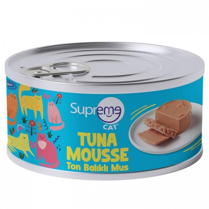 Supreme Cat Tuna Mousse - Ezme Ton Balıklı Yetişkin Kedi Konservesi 85gr