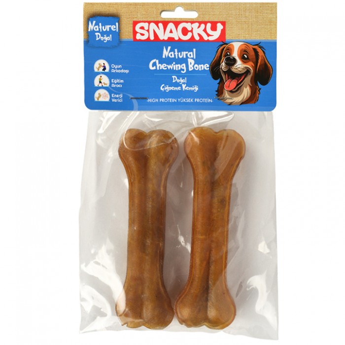 Snacky Natural Köpek Çiğneme Kemiği 13cm 2'li (95gr)