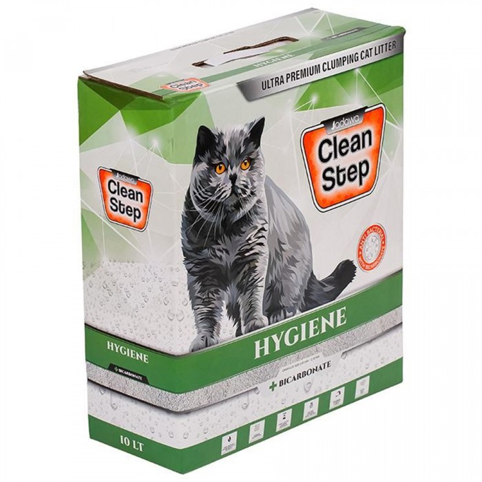 JADAWA Clean Step Hygiene Bikarbonatlı Kokusuz Kedi Kumu 10 LT