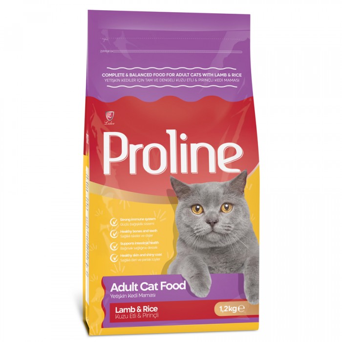 Proline Kuzu Etli & Pirinçli Yetişkin Kedi Maması 1,2 KG