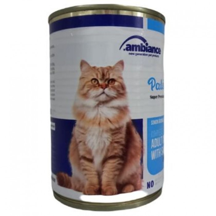 Ambiance Kıyılmış Somonlu Yetişkin Kedi Konservesi 415gr