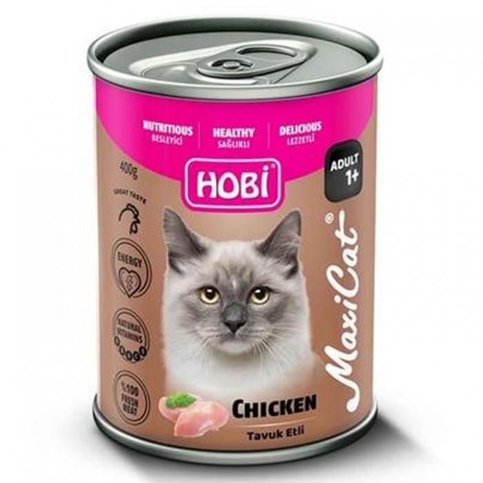 Hobi Maxicat Tavuk Etli Yetişkin Kedi Konservesi 400gr