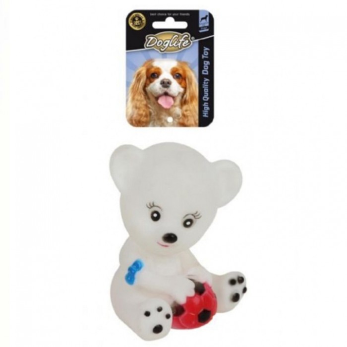 Doglife Beyaz Ayıcık Kopek Oyuncağı