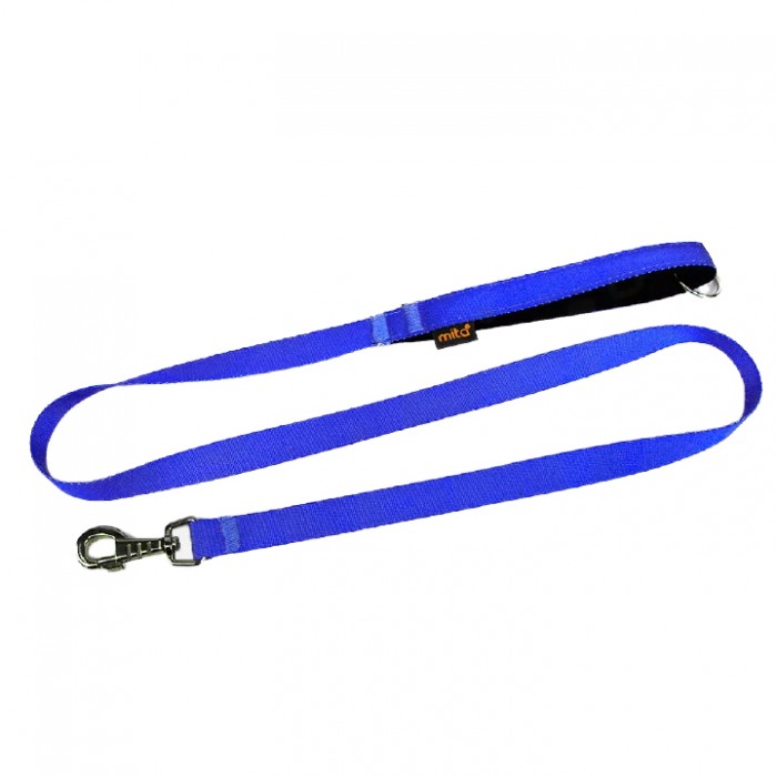 Mita Dayanıklı Köpek Gezdirme Tasması/Kayışı 120 Cm Sax Mavi