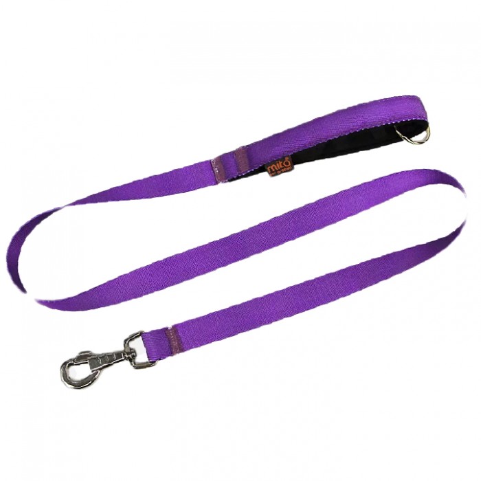 Mita Dayanıklı Köpek Gezdirme Tasması/Kayışı 2x120 Cm Mor