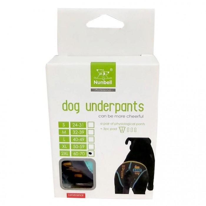 Nunbell Köpek İçin Regl Külot 2XLarge 60-70 cm