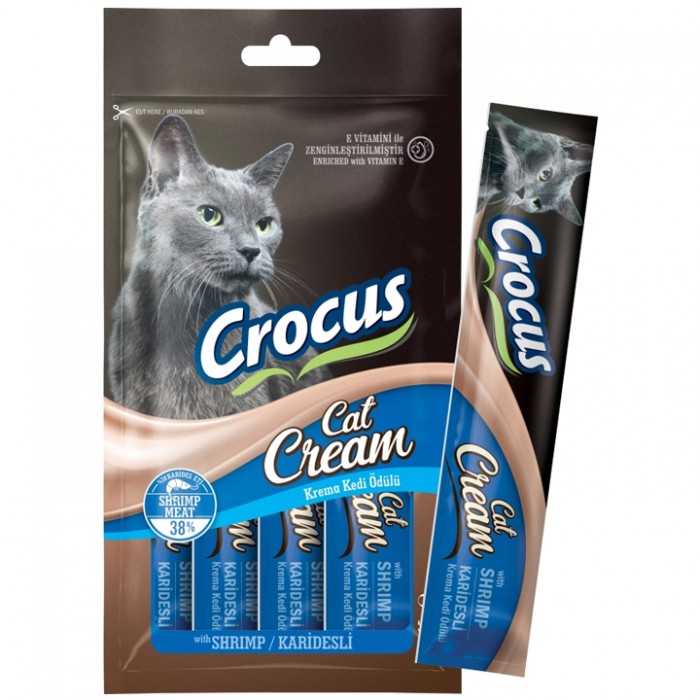 Crocus Krema Kedi Ödülü Karidesli 4x15gr