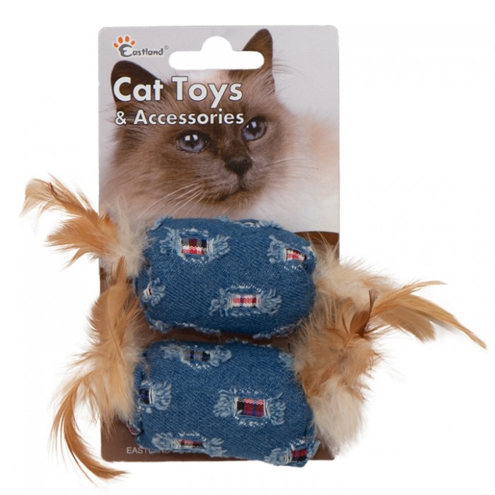 Eastland Öten Catnipli Tüylü Peluş Kedi Oyuncağı 6cm
