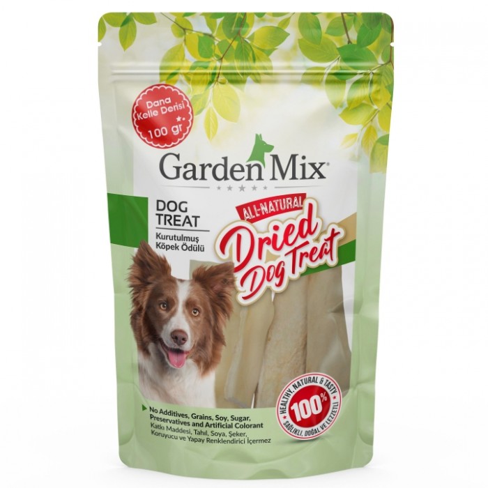 Garden Mix Kurutulmuş Dana Kelle Derisi Köpek Ödülü 100 Gr