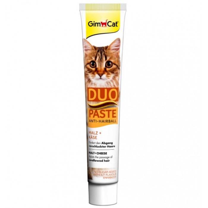 GimCat Anti-Hairball Tüy Yumağı Engelleyici Duo Paste Peynir+Malt 50gr