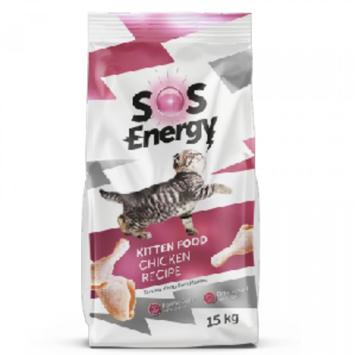 Sos Energy Tavuklu Yavru Kedi Maması 15 Kg