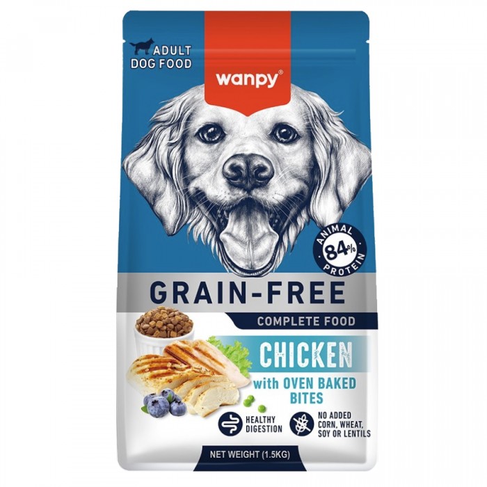 Wanpy Tahılsız Yetişkin Köpek Maması Tavuklu 1.5 Kg 