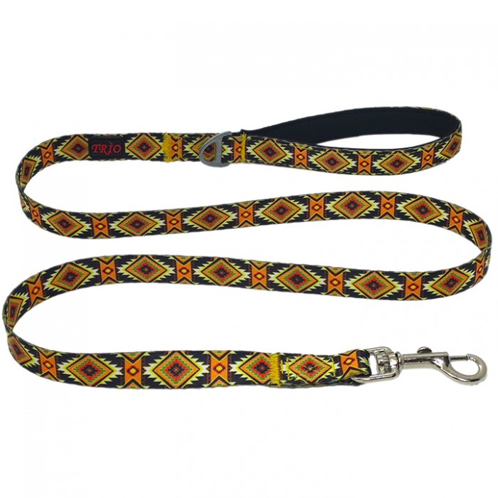 Luckypaw Desenli Kedi-Köpek Gezdirme Kayışı 2-140 cm (Ethnic)