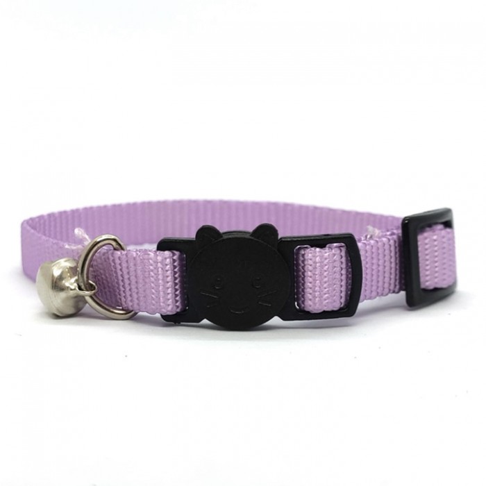 LuckyPaw Çıngıraklı Kedi Boyun Tasması 1x30cm (Lila)