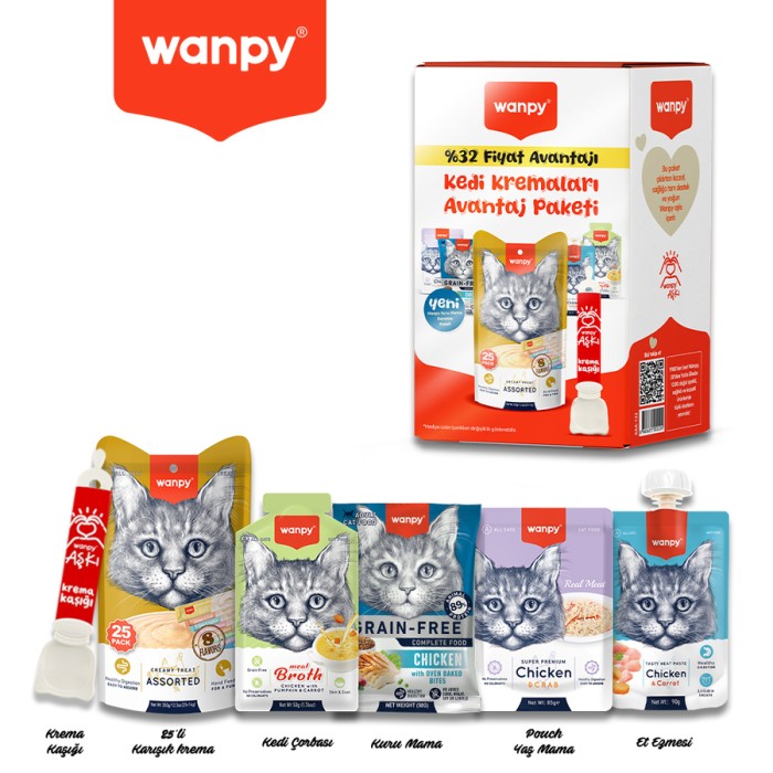 Wanpy Kedi Krema Avantaj Paketi